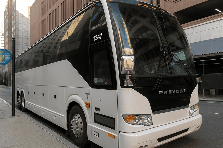 a San Ramon Coach Bus Service coach bus