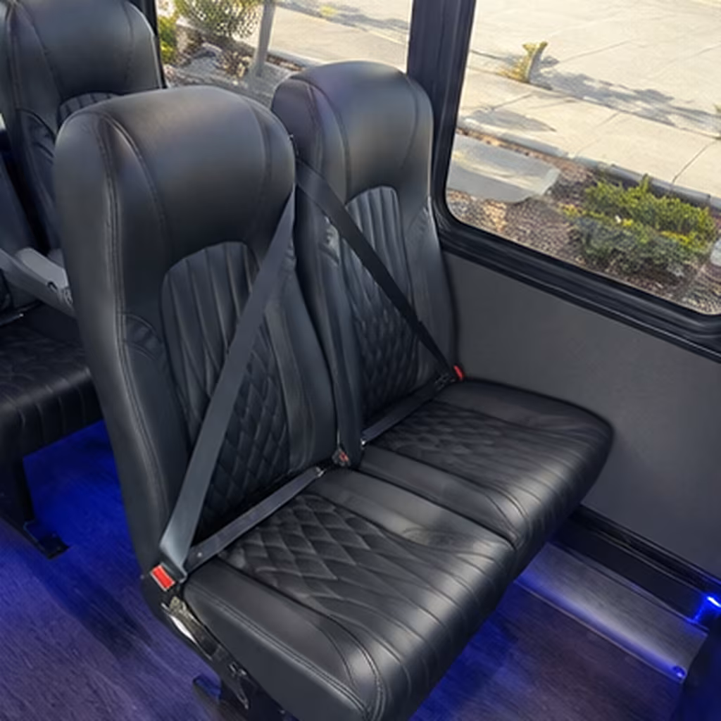 28 passenger minibus interior