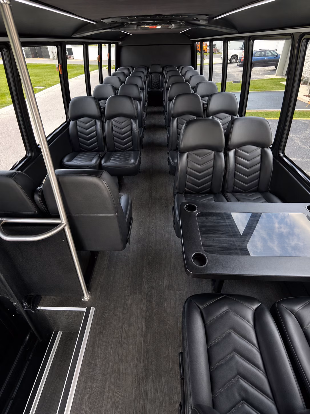 san ramon 18 passenger minibus interior
