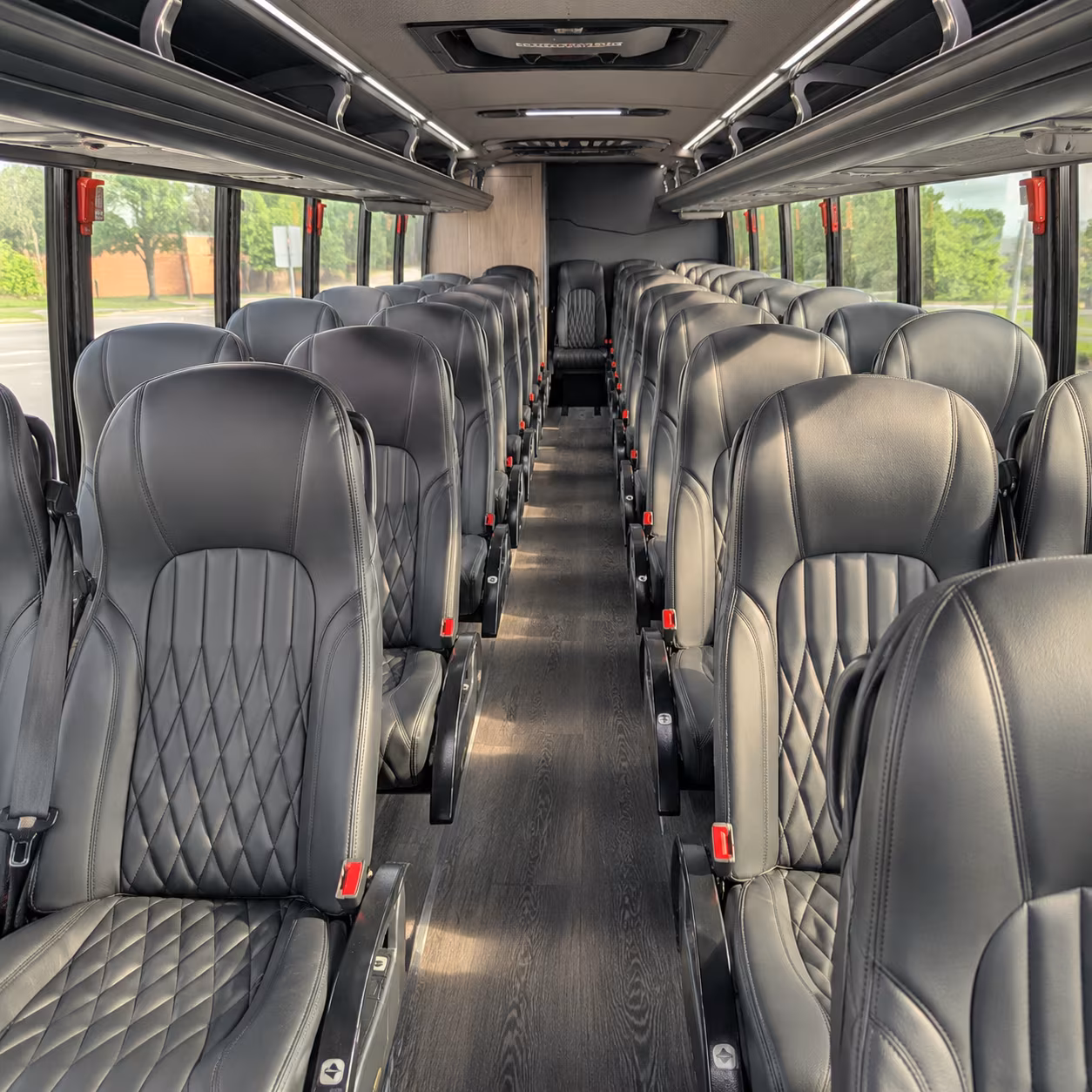 san ramon 25 passenger minibus interior