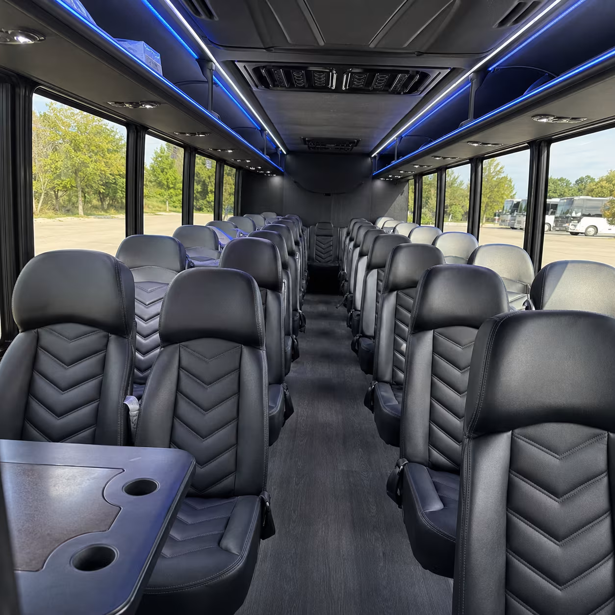 san ramon 28 passenger minibus inside