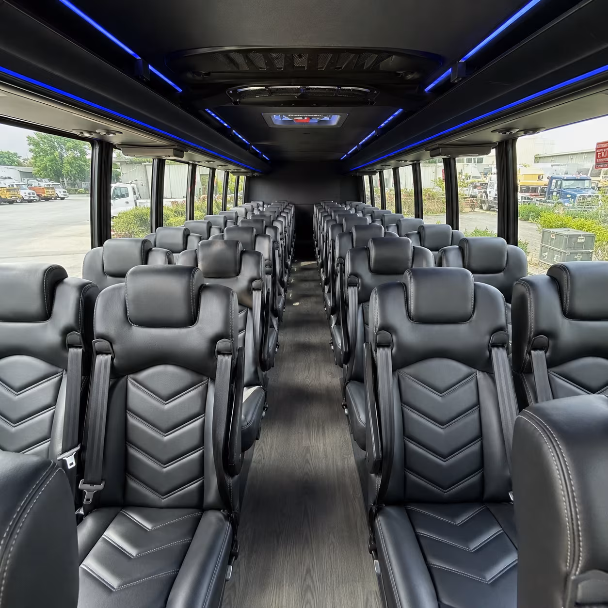 san ramon 35 passenger minibus interior