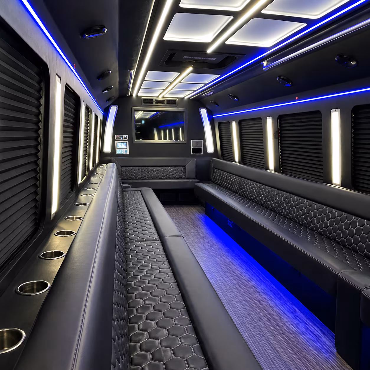 san ramon party bus interior
