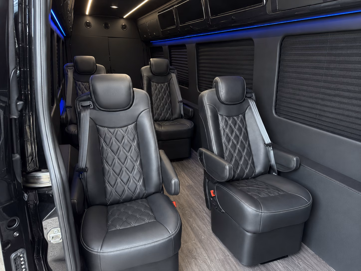 san ramon sprinter van with driver inside